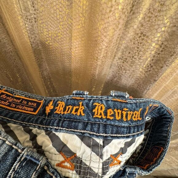 Rock Revival Men's Adriel SJ400 Slim Straight Jeans Size 38 - Picture 4 of 14